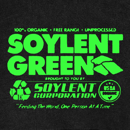 100% Organic Soylent Green Washed Vintage Distressed Hoodie