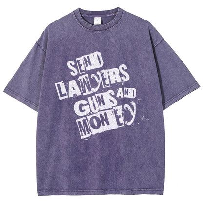 Send Lawyers Guns And Money Vintage Distressed T-shirt
