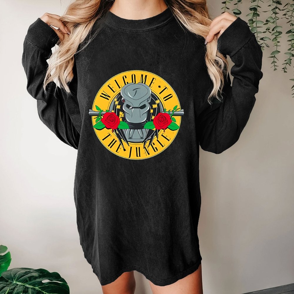 Welcome To The Jungle Washed Long Sleeve Tee