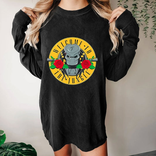 Welcome To The Jungle Washed Long Sleeve Tee