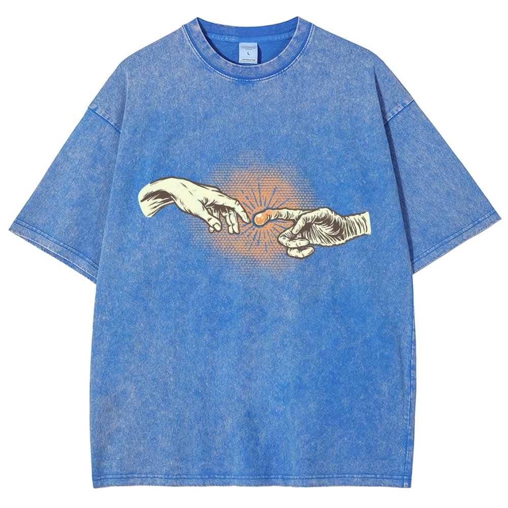 First Contact Vintage Distressed T-shirt