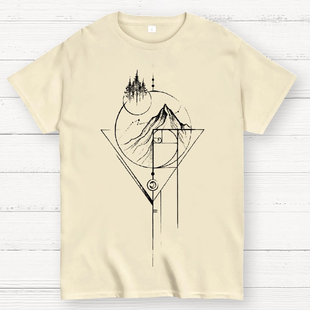 White Fibonacci Unisex Geek T-Shirt