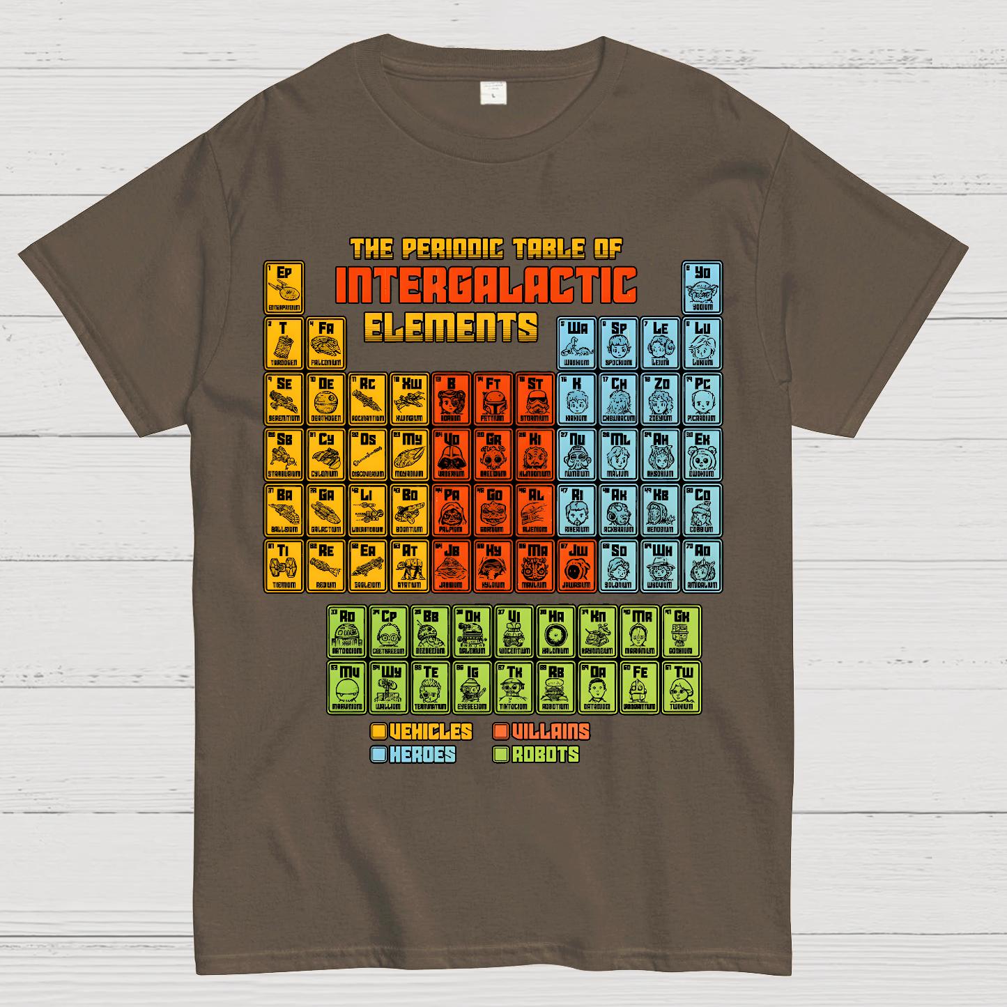 The Periodic Table of Intergalactic Elements Geek T-Shirt