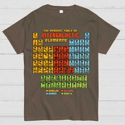 The Periodic Table of Intergalactic Elements Geek T-Shirt