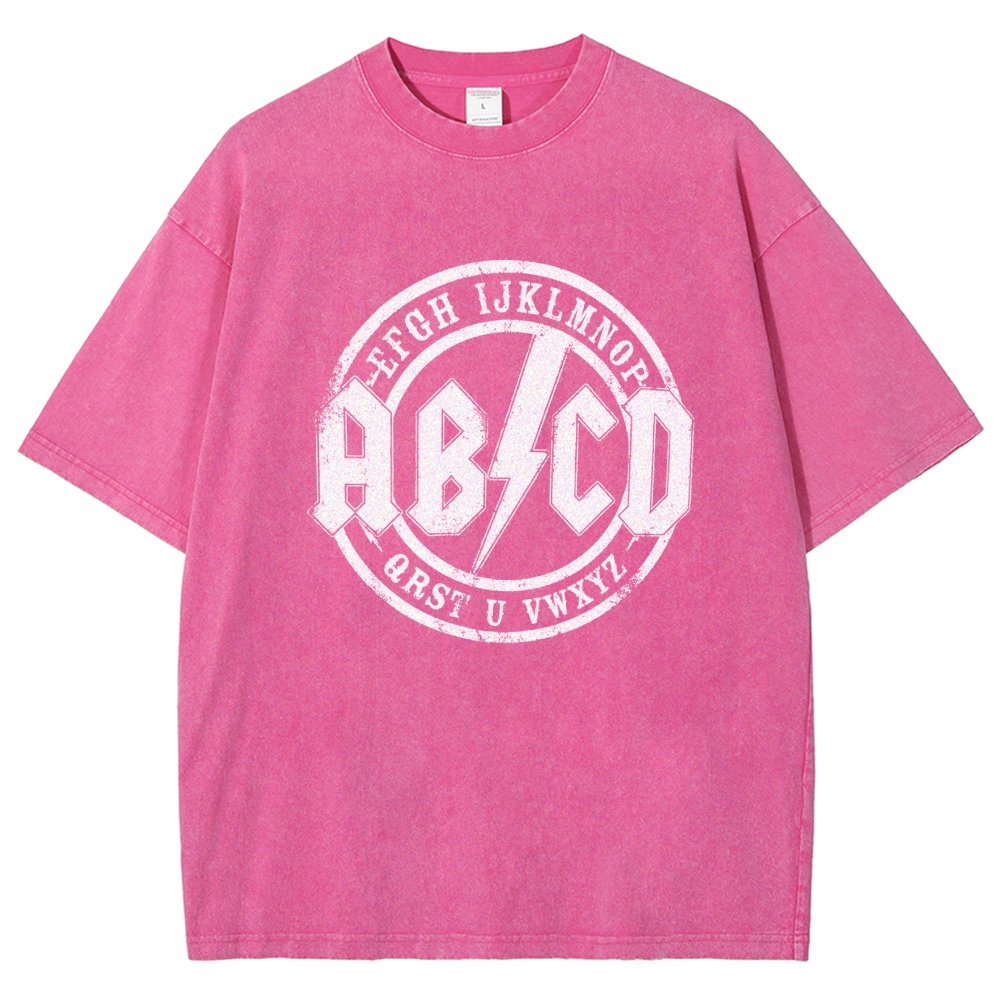 Hard Rock Alphabet Vintage Distressed T-shirt