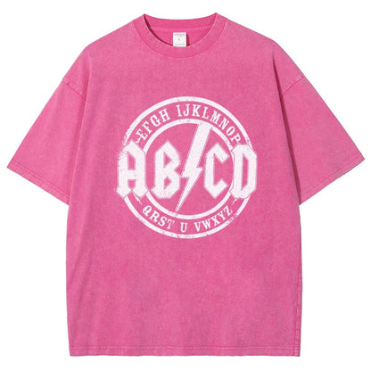 Hard Rock Alphabet Vintage Distressed T-shirt