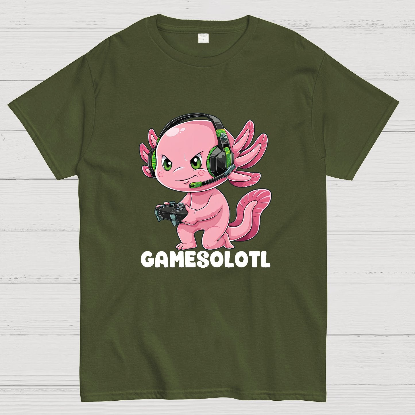 Gamer Axolotl Geek T-Shirt