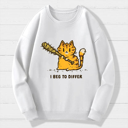 Beg To Differ Geek Cotton Sweatshirt