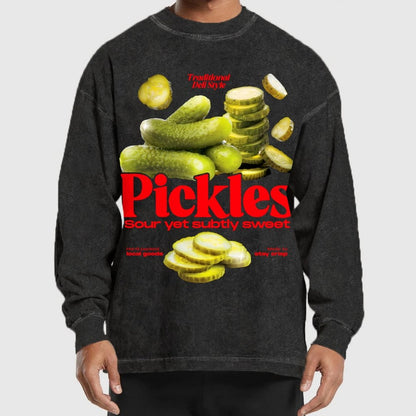 Retro Pickle Commercial Washed Long Sleeve Tee