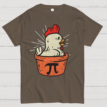 Funny Chicken Pot Pi Geek T-Shirt