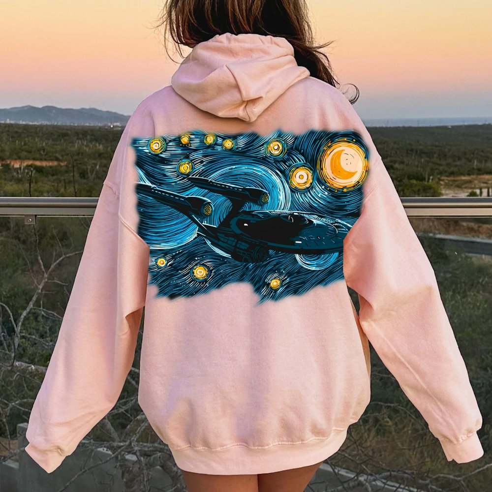 Printed Back Cotton Hoodie