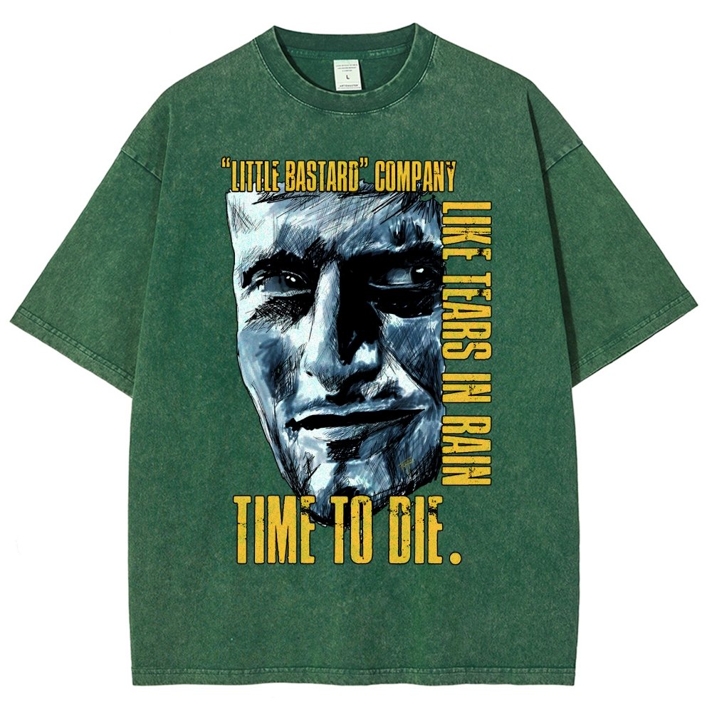 Time To Die Vintage Distressed T-shirt