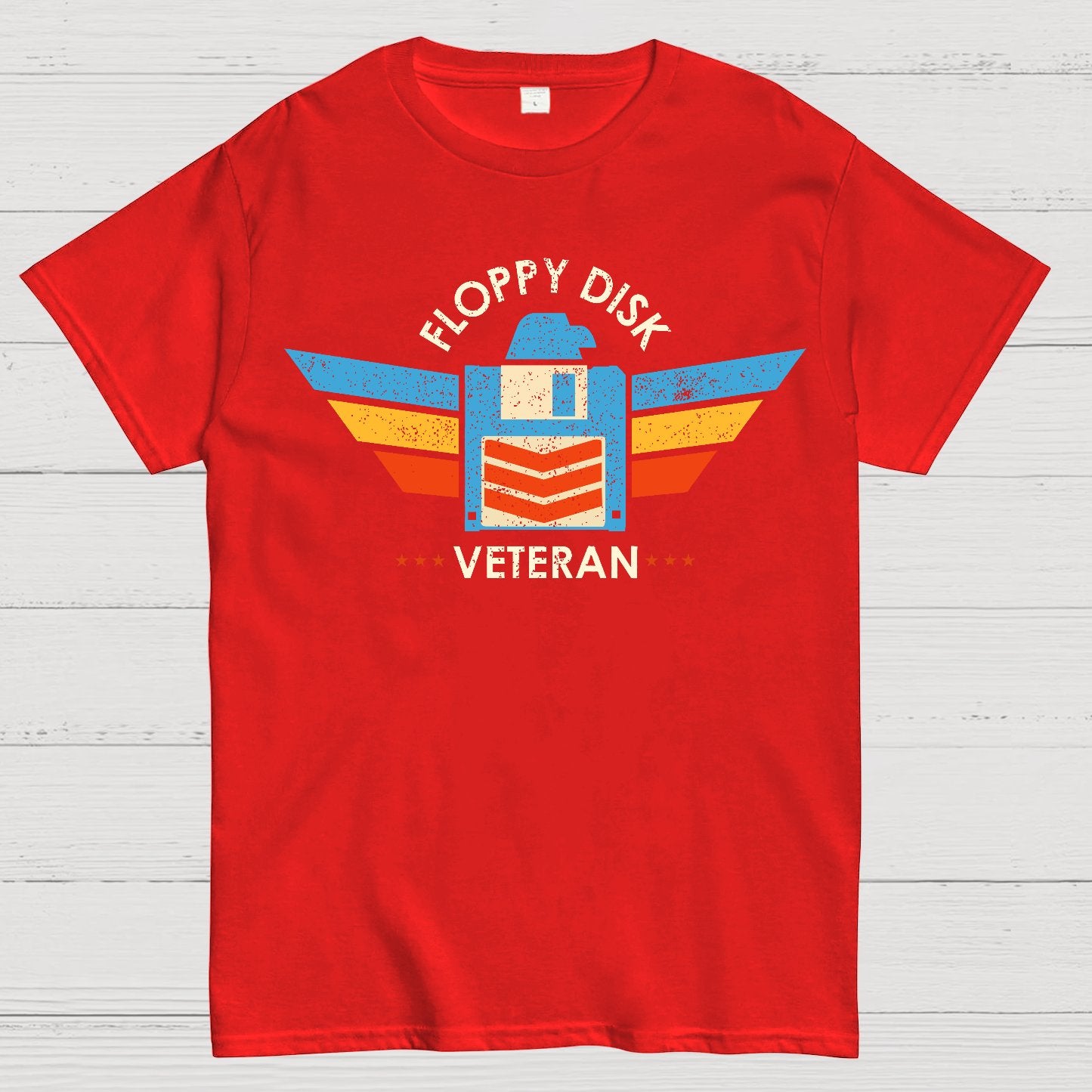 Floppy Disk Veteran Geek T-Shirt