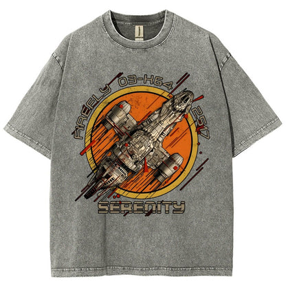Space Explorer Vintage Distressed T-shirt
