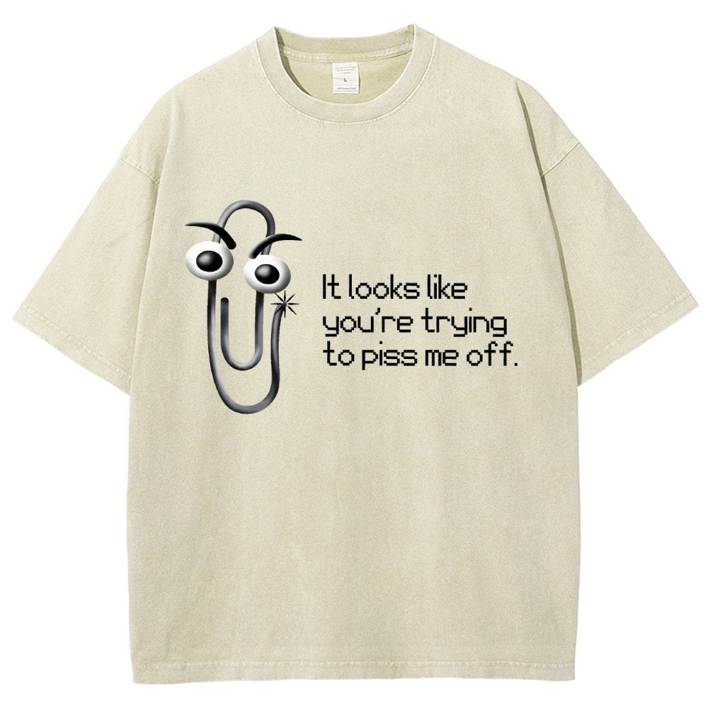 One Snippy Clip Vintage Distressed T-shirt