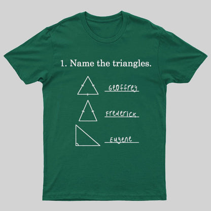 Triangular naming Math Funny Nerd T-Shirt