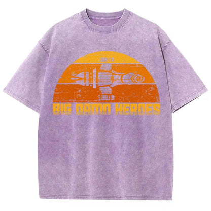 Big Damn Vintage Heroes Vintage Distressed T-shirt