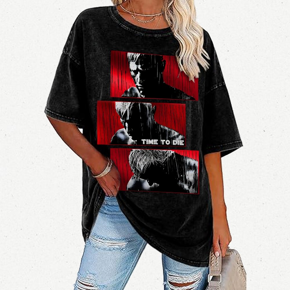 Time to die Vintage Distressed T-shirt