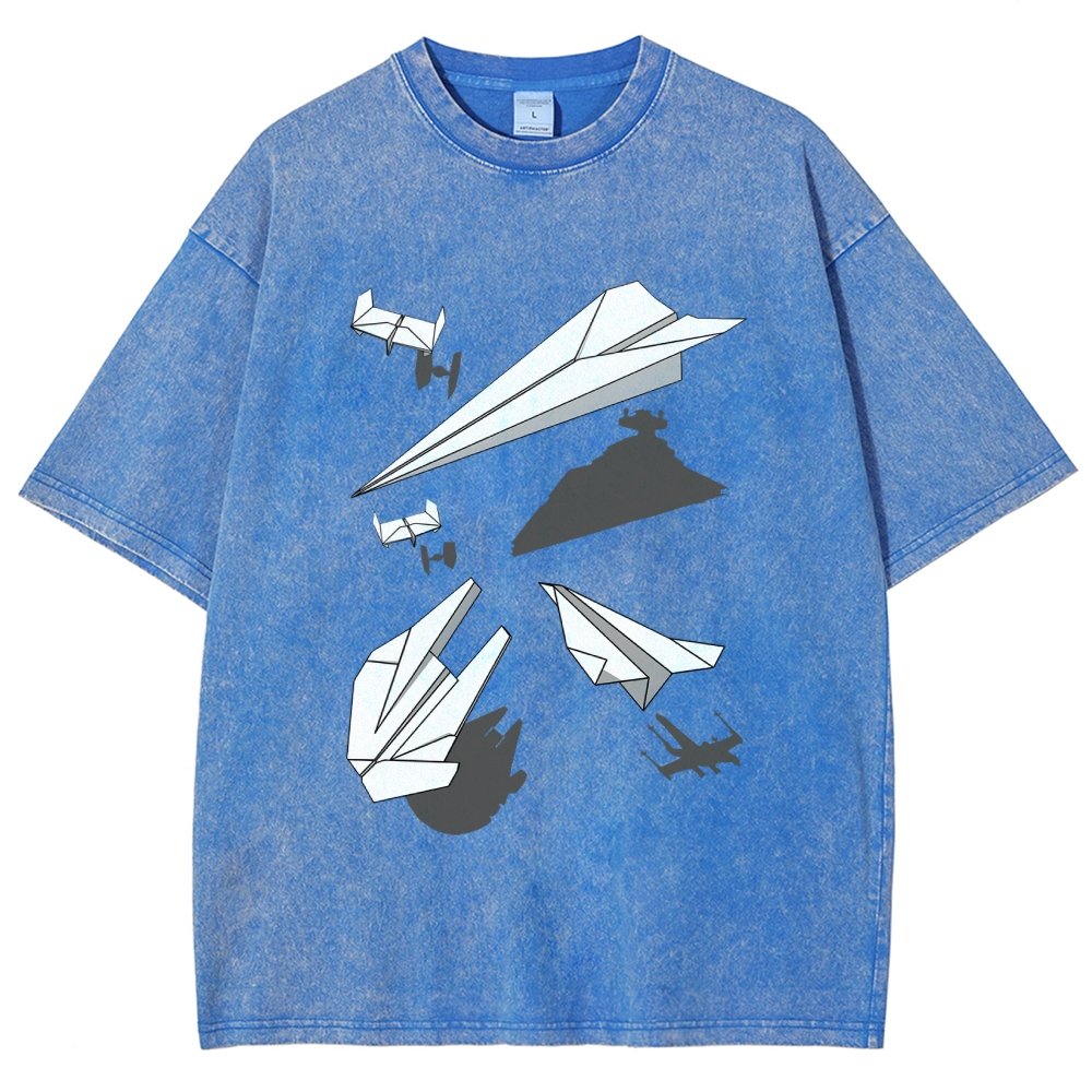 Paper Wars Vintage Distressed T-shirt 2601000782