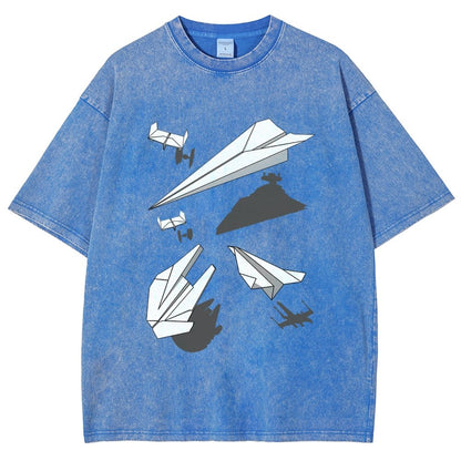 Paper Wars Vintage Distressed T-shirt 2601000782