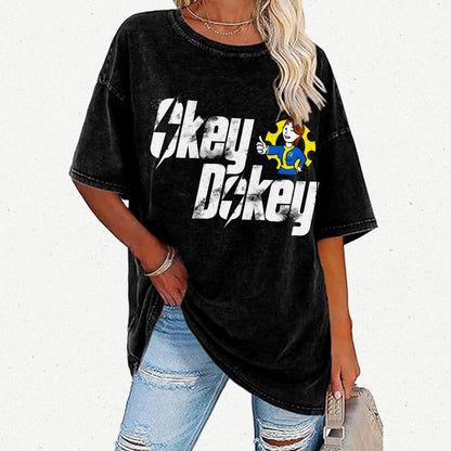 Okey Dokey Vintage Distressed T-shirt