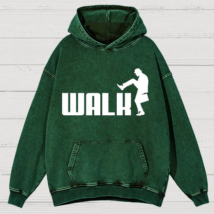 Walk Funny Vintage Distressed Hoodie