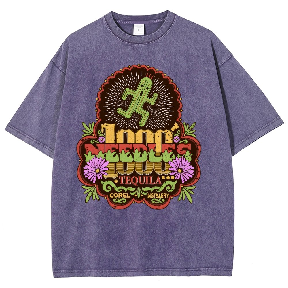 Funny 1000 Needles Tequila Vintage Distressed T-shirt