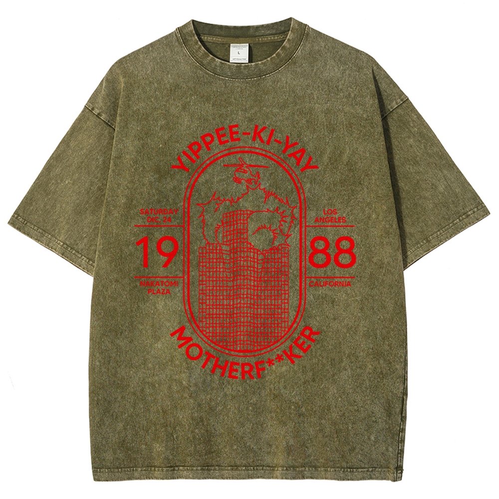 Yippie-ki-yay Vintage Distressed T-shirt