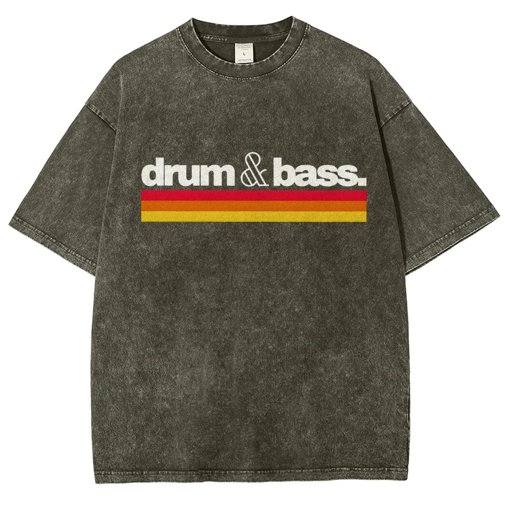 Drum N Bass Vintage Distressed T-shirt