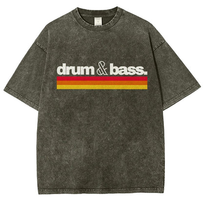 Drum N Bass Vintage Distressed T-shirt