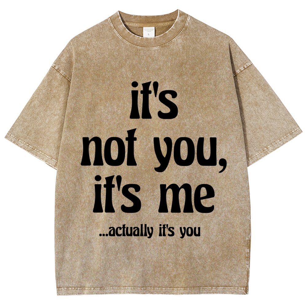 It's Not You It's Me Funny Slogan Relationships Saying Humorous Vintage Distressed T-shirt