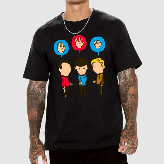 Paper – Scissors – Rock Unisex Geek T-Shirt