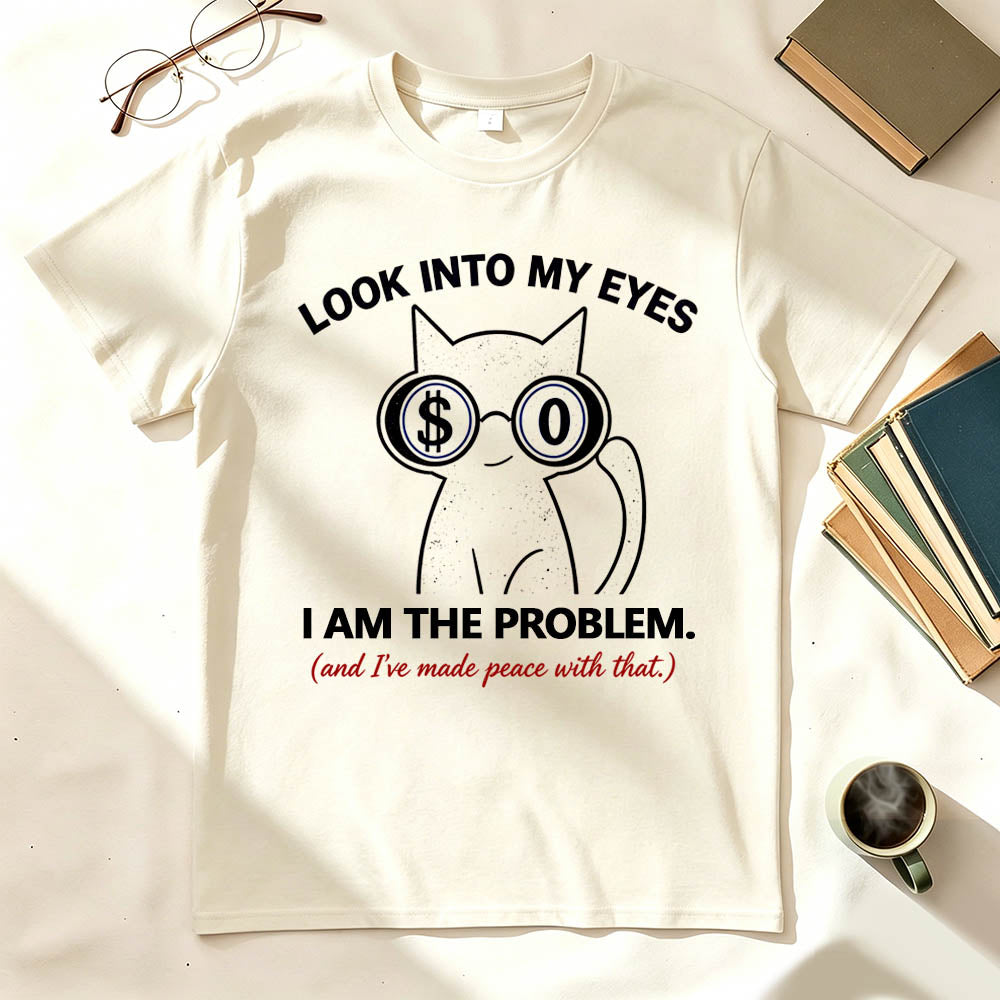 I Am The Problem Cat Vintage Graphic Tee