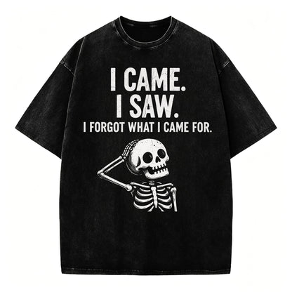 I Came. I Saw. I Forgot What I Came For. Funny Dark Humor T-Shirt