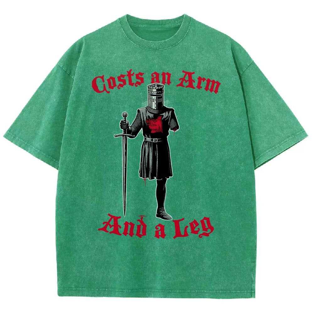 Black Knight Debt Vintage Distressed T-shirt