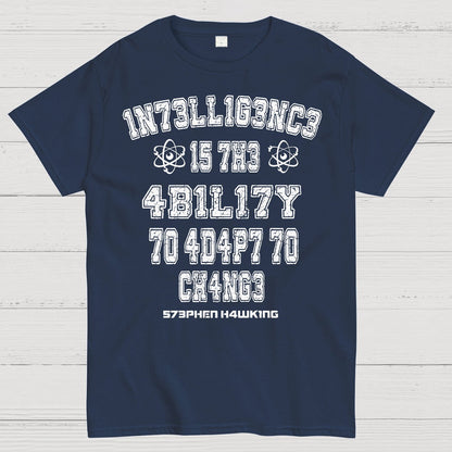 Stephen Hawking Intelligence Science Geek T-Shirt
