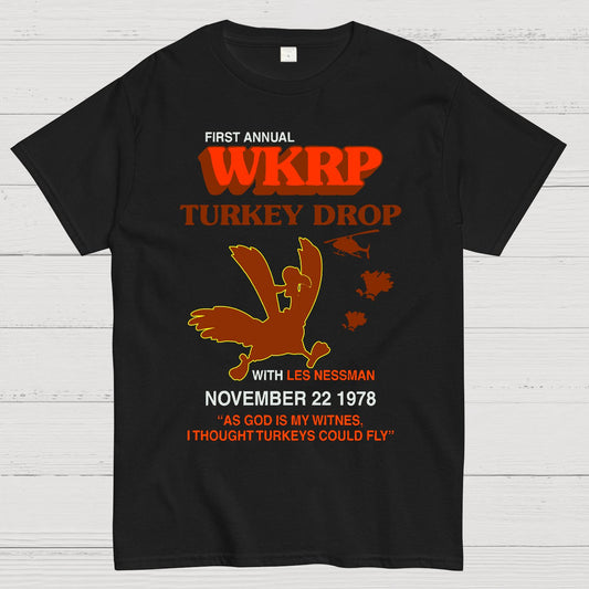 Vintage Retro Turkey Drop Geek T-Shirt