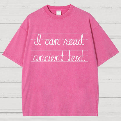 Ancient Text Vintage Distressed T-shirt