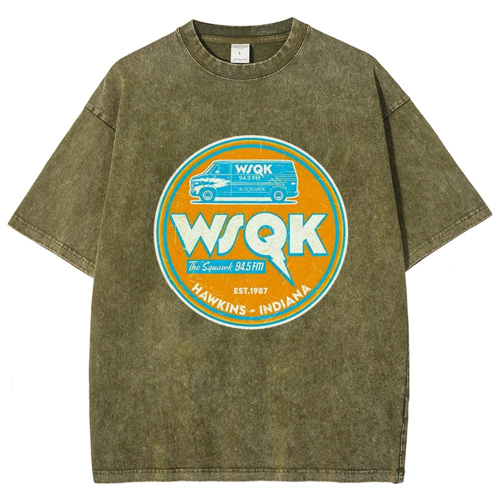 WSQK the Squawk Vintage Distressed T-shirt