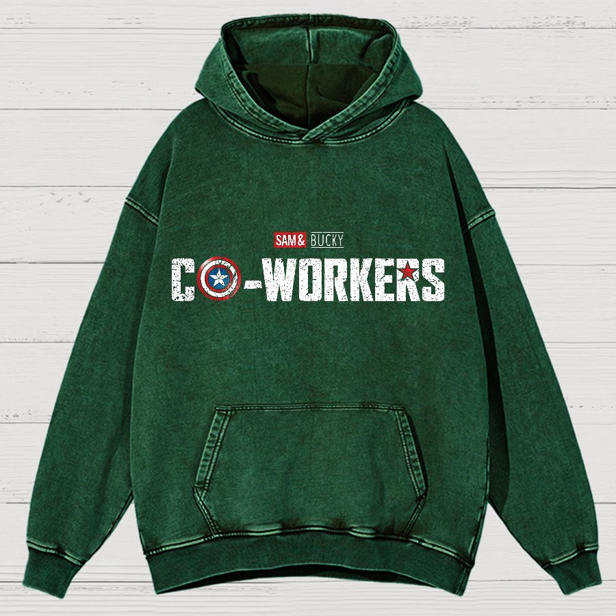 Co-Workers Vintage Distressed Hoodie
