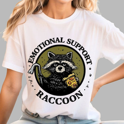 Emotional Support Raccoon Geek T-Shirt