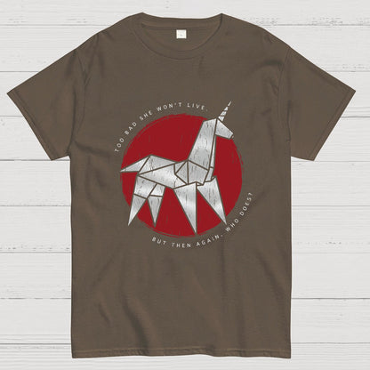 Origami Unicorn Geeky T-Shirt