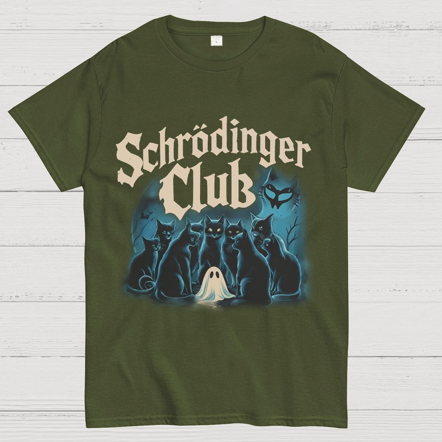 Schrödinger Cat Club Halloween Geeky T-Shirt