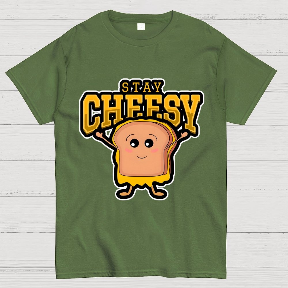 Sandwich STAY CHEESY Geek T-Shirt