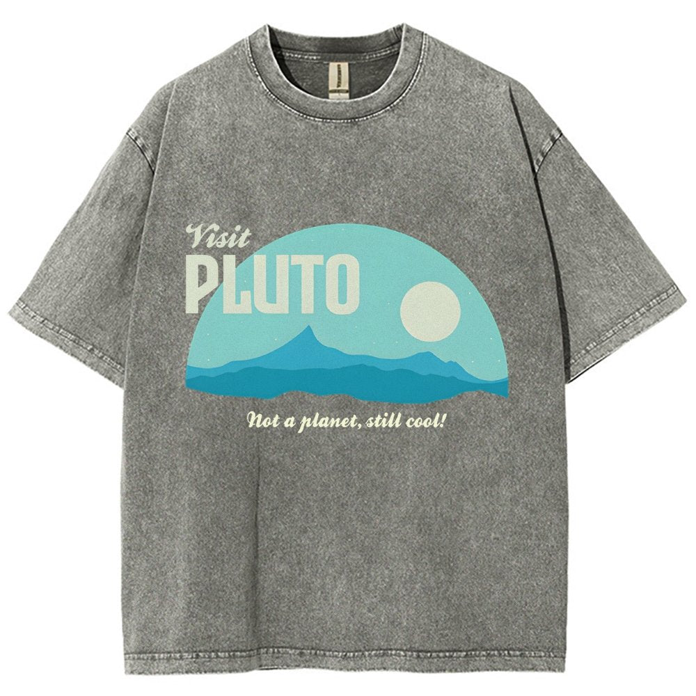 Visit Pluto Vintage Distressed T-shirt