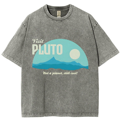 Visit Pluto Vintage Distressed T-shirt