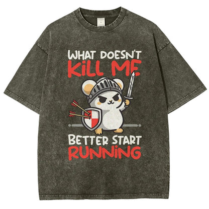 Knight mouse Vintage Distressed T-shirt