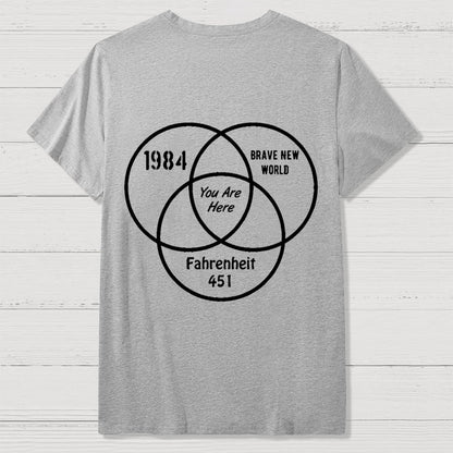 You Are Here Front And Back Printing Geek T-Shirt