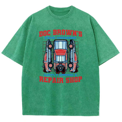 Time Machine Repair Shop Vintage Distressed T-shirt