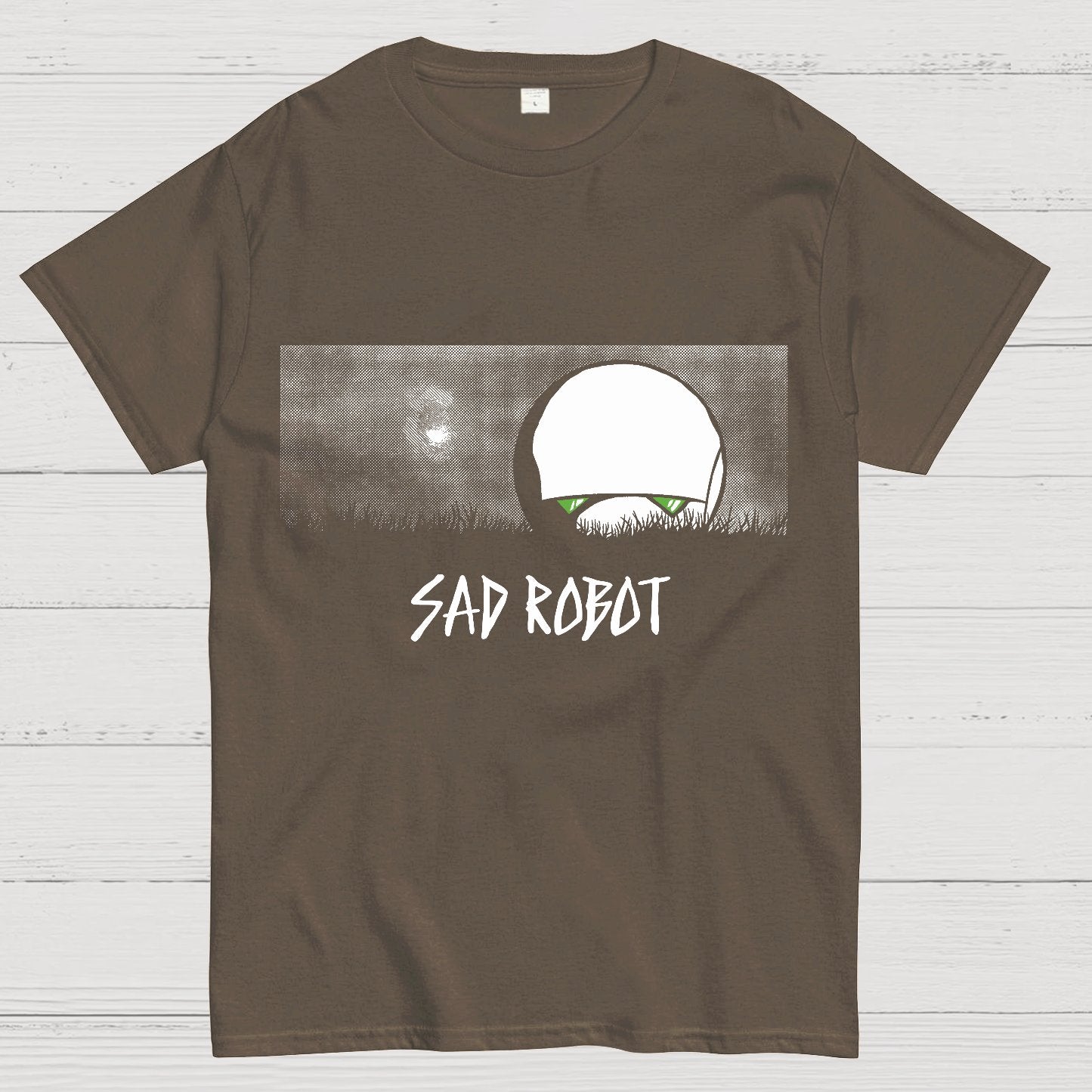 Sad Robot Geek T-Shirt